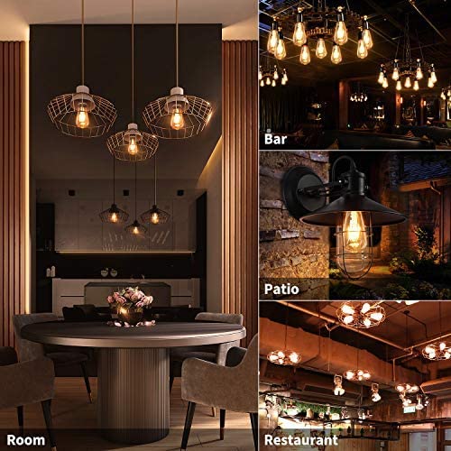 ST19 amber glass LED filament bulb — product information 39