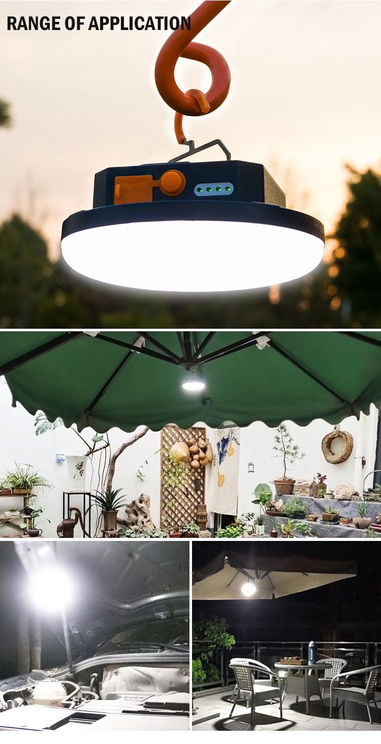 Rechargeable LED camping lantern — product information 7