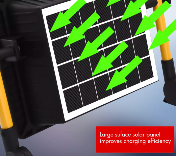 Rechargeable solar work light — product information 7