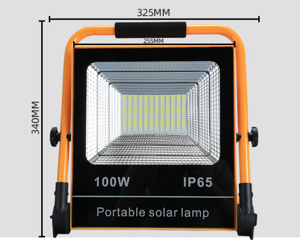 Portable solar work floodlight — product information 7