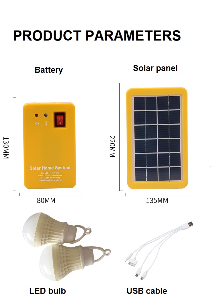 Portable solar lighting system — product information 7