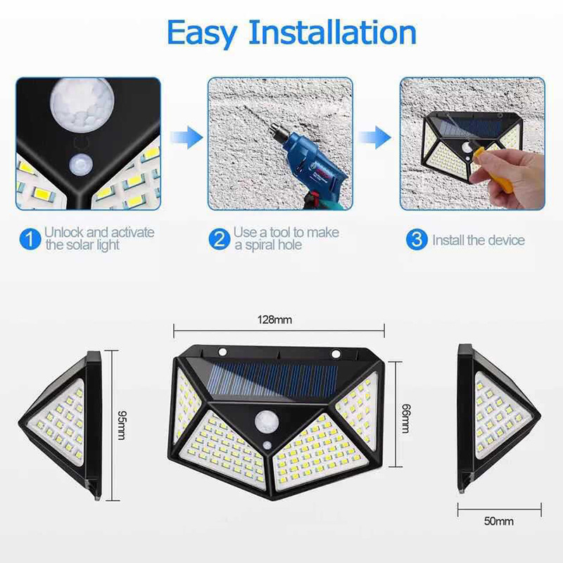 Solar motion sensor wall light — product information 13