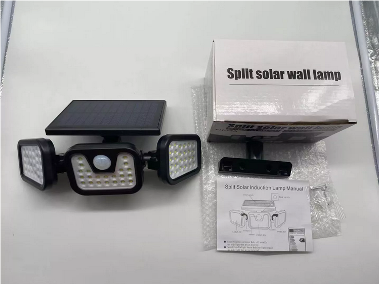 三头 74 LED 太阳能壁灯 — 产品资料 11