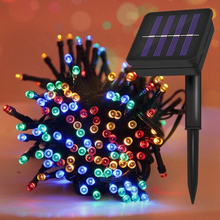 Solar garden LED strip light set